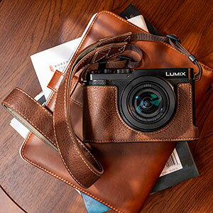 Panasonic LUMIX DC-L10 �P�[�X �J�o�[ PU���U�[�n�[�t�P�[�X �n�[�t�J�o�[ �J�����P�[�X �l�C �������� ������� LUMIX L10 �P�[�X �ی�P�[�X �X�g���b�v�t�� �l�b�N�X�g���b�v �V�����_�[ ���|�� �J