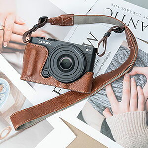 Panasonic LUMIX DC-S9�P�[�X �J�o�[ PU���U�[�n�[�t�P�[�X �n�[�t�J�o�[ �J�����P�[�X �l�C �������� ������� LUMIX S9 �P�[�X �ی�P�[�X �X�g���b�v�t�� �l�b�N�X�g���b�v �V�����_�[ ���|�� �J��