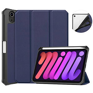 iPad mini 8 �P�[�X �蒠�^ �y�����[ 2026���f�� ��8���� mini8 �J�o�[ �A�C�p�b�h �~�j8 �蒠�^�P�[�X PU���U�[ �ϏՌ� �u�b�N�^ �I�[�g�X���[�v�@�\ �X�^���h�@�\ ���^ �y�� �����h�~ �l�p�ی� ��
