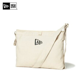 NEW ERA ニューエラ Canvas Shoulder Bag 14108408 8L キャンバスショルダーバッグ フラッグロゴ アイボリー キャンパス デイリー ユニセックス 送料無料