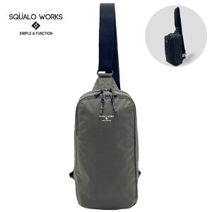 SQUALO WORKS XNA[[NX SW-NY007 VvXO obO {fBobO TuobO  ~j} Vv JWA jZbNX X}[g Nylon OX SIMPLE SLING PACK