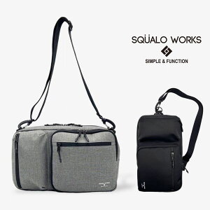 SQUALO WORKS �X�N�A�[�����[�N�X SW-CH002 2WAY �V�����_�[�o�b�O �V�����u���[�|���G�X�e�� �{�f�B�o�b�O �~�j�}�� �V���v�� �J�W���A�� ���j�Z�b�N�X �X�}�[�g Chambray Polyester 2WAY SHOULDER BAG
