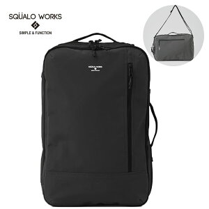 SQUALO WORKS �X�N�A�[�����[�N�X SW-NY001 3WAY BAG �����b�N �V�����_�[ �n���h�� �~�j�}�� �V���v�� �J�W���A�� ���j�Z�b�N�X �X�}�[�g Nylon OX 3WAY BAG