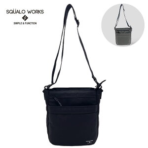 SQUALO WORKS �X�N�A�[�����[�N�X SW-NY006 �X�N�G�A�N���X�o�b�O 8.3�C���` �^�u���b�g���[ ���� �T�u�o�b�O �~�j�}�� �V���v�� �J�W���A�� ���j�Z�b�N�X �X�}�[�g Nylon OX SQUARE CROSS BAG