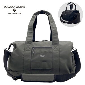 SQUALO WORKS �X�N�A�[�����[�N�X SW-NY009 �{�X�g���o�b�O ��e�� ���� �~�j�}�� �V���v�� �J�W���A�� ���j�Z�b�N�X �X�}�[�g Nylon OX BOSTON BAG
