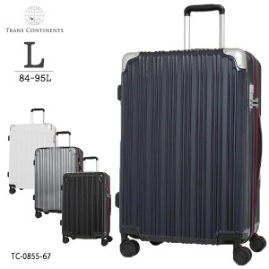 �ySALE 20%OFF�z TRANS CONTINENTS �g�����X�R���`�l���c TC-0855-67 �L�����[�P�[�X �X�[�c�P�[�X LUGGEAGE 84L 95L L�T�C�Y 1�T�� �}�`�g�� �n�C�p�[�T�X�y���V�����L���X�^�[ �Â� �X���[�Y TS���b�N �V��
