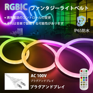 PSEF؍ LEDe[vCg RGBIC-LED e[vCg LEDC~l[V jA lICg ԐڏƖ zsv F IP65h Px ؒf\ lICg R DIY X Ŕ 