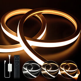 「新規顧客1000円割引」「期間限定 ポイント5倍」2025新開発 100v-LED ストリップライトシリコン製10cmカット可能，電球色・昼光色・昼白色 - 三色リモコン切り替え 、無臭、ワードローブ照明、配線不要、IP65 防水、線形発光、間接照明 DIY 装飾、切断可能、取り付けが簡単