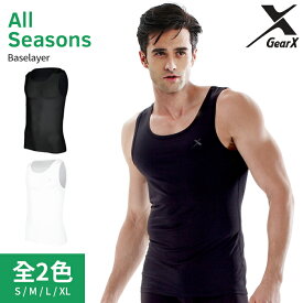 GearX ギアエックス 一般 四季用 Baselayer ランニングシャツRound Neck メンズ