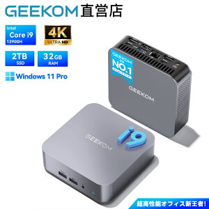 ySS35OFFIzGEEKOM ~jPC GT13 Minipc 13 Ce i9-13900H 14RA 20Xbh ő5.4GHz 32GB DDR4 3200Mhz 2TB M.2PCIe 4.0 SSD Windows11 Pro WIFI 6E BT5.2 4ʓo 8K@30Hz TDP35W MiniPC HDMI2.0 USB4.0 RJ45 LAN