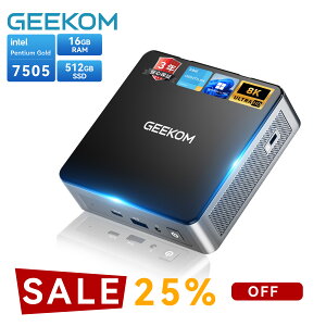 �u25%�N�[�|����56,175�~�v�y3�N�ۏ؁E�@�l�l�����zGEEKOM Air12 Intel 7505 �~�jPC 3250U���� Win11 minipc�u32GB RAM+4TB SSD�i�ő�g���\�j�v�ȓd�́E�É��݌v�bWiFi6 BT5.2�b4K 3��ʏo�͑Ή��b�ݑ�[�N/�I