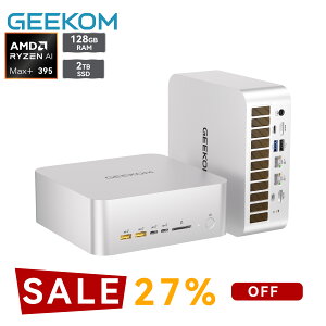�u�N�[�|����496,327�~�vGEEKOM A9 Mega �~�jPC Ryzen AI Max+ 395 �Q�[�~���O 16C/32T Radeon 8060S 128GB LPDDR5x 8TB SSD�g���\ 126 TOPS AI�����b8K4��ʏo�́bWiFi7/BT5.4�b1095���ۏ؁b���[�J��LLM/3A�Q�[��/4K����ҏW