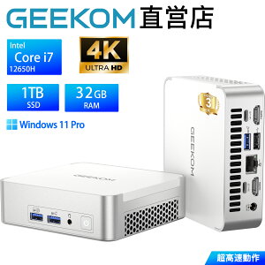 y25%OFFN[|IzGEEKOM XT12 Pro ~jPC12 Intel Core i7-12650H 14RA/20Xbh/24MBLbV őg5.0GHz 32GB DDR4 3200MHz+1TB M.2PCIe 4.0 SSD Windows 11 Pro/WIFI 6E/BT5.2 HDMI2.0/USB4.0Ȃǃ|[g4ʓ