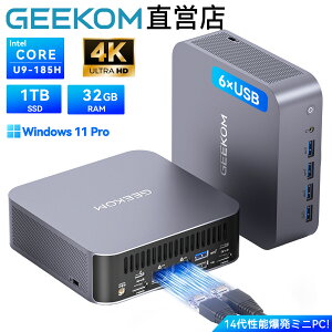 y25OFFN[|IzGEEKOM GT1 Mega AI~jPCyƊEo2.5GLAN+WiFi7 3DAeizCeCore Ultra9-185Hb128GB+6TB SSDig\jb32GB DDR5+1TB SSDb48KóbWin11 ProbUSB4×2+6|[gb65W\