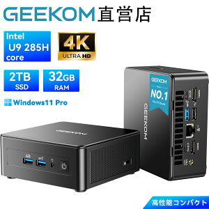 y20%OFFN[|IzGEEKOM IT15 Ultra AI ~jPC Intel Core U9 285H ő5.4GHz 32GB DDR5+2TB NVMe SSD(Gen4×4) WiFi 7/BT5.4/USB4/HDMI/DP/2.5G Épt@/ȓd/LANΉ/48Ko Win11 Pro K ItBX/Q[