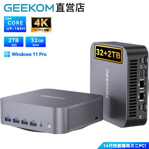 ySS40OFFIzGEEKOM GT1 Mega AI~jPCyƊEo2.5GLAN+WiFi7 3DAeizCeCore Ultra9-185Hb128GB+6TB SSDig\jb32GB DDR5+1TB SSDb48KóbWin11 ProbUSB4×2+6|[gb65W\p