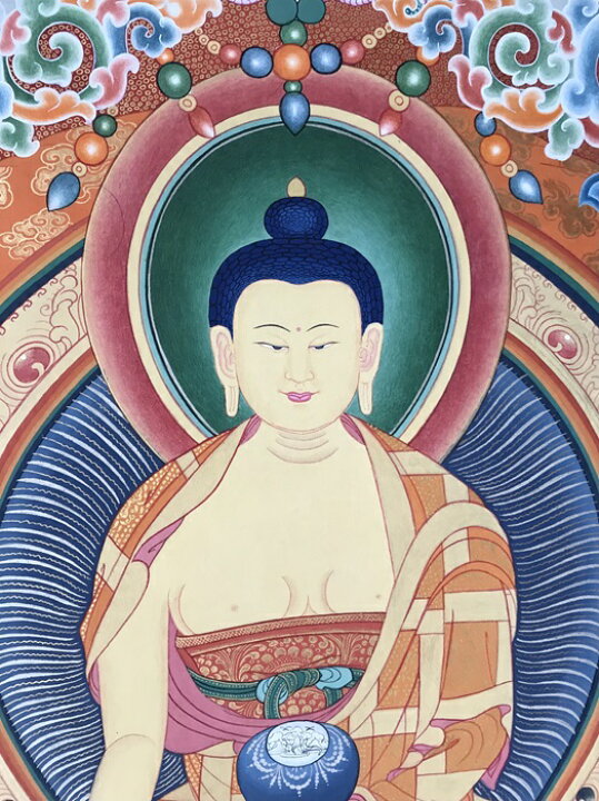 楽天市場】薬師如来 Bhaishyaguru 肉筆仏画 額入 送料無料 : 芸趣山房 