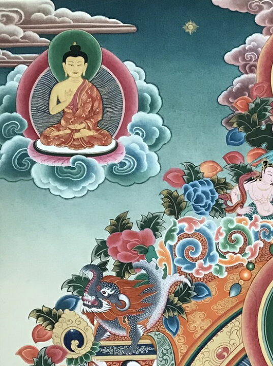 楽天市場】薬師如来 Bhaishyaguru 肉筆仏画 額入 送料無料 : 芸趣山房 