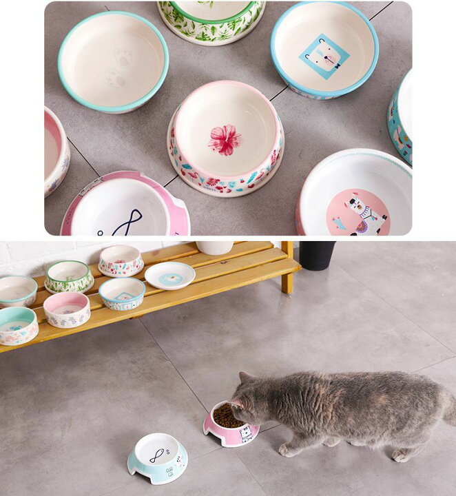 楽天市場】送料無料 ペット用食器 セラミック 陶器 犬用 猫用 ペット 