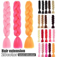 送料無料 エクステ 編み込み カラーエクステンション つけ毛 ヘアアレンジ ブレイズ ヒップホップ コーン…