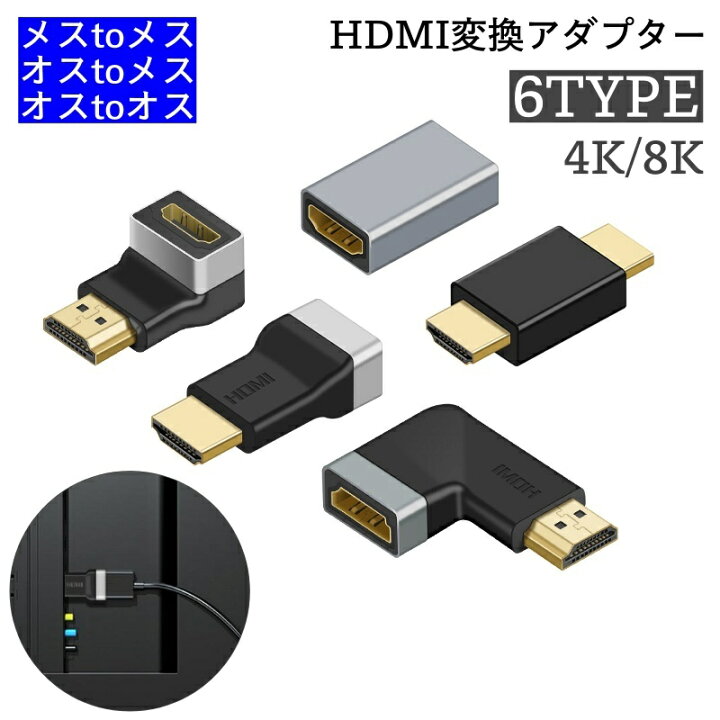 HDMIケーブル 中継 延長 プラグ コネクター アダプター HDMI