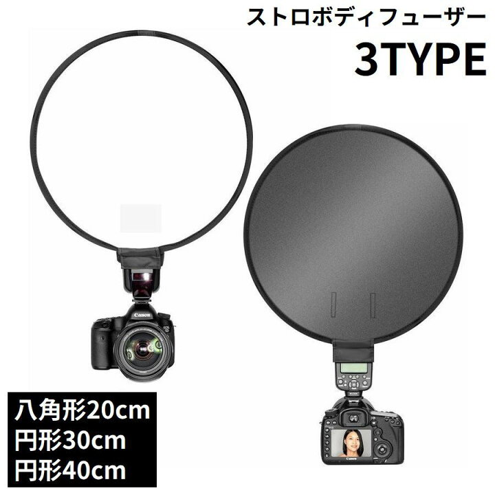 楽天市場】送料無料 ストロボディフューザー ソフトボックス カメラ 