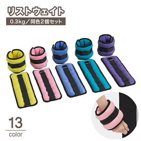 送料無料 リストウェイト アンクルウェイト 0.3kg 2個セット パワーリスト パワーアンクル トレーニング 筋トレ ダイエット マジック テープ 負荷 運動不足解消 手首 足首 脚 重り 自宅 室内運動 エクササイズ