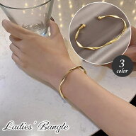 送料無料 バングル ブレスレット レディース アクセサリー 女性用 メタル シルバーカラー ゴールドカラー…