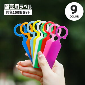 送料無料 園芸用ラベル 100個セット 吊り下げタイプ フック型 園芸用品 ネームタグ ネームプレート ガーデニング プラントマーカー 短冊 家庭菜園 植物 花 花壇