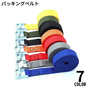送料無料 荷締めベルト パッキングベルト 荷物固定ベルト 荷締バンド 長さ3m 幅25mm 耐荷重250kg 荷造り 自動車 多用途 便利