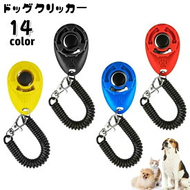 送料無料 クリッカー 犬用 しつけ用品 ペット用品 スプリングゴム付き ナスカン 訓練 トレーニング 無駄吠え対策 道具 コミュニケーション コンパクト 持ち歩き便利 ペットグッズ イヌ用