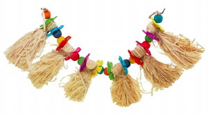 送料無料 鳥用おもちゃ バードトイ 吊り下げ式 ブランコ 紐 タッセル 藁 わら ひも 休憩スペース 羽休め 羽休み オモチャ 玩具 トーイ ストレス発散 運動不足解消 ペット用品 バードグッズ