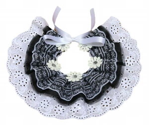 送料無料 犬 ネコ ペット用品 猫グッズ 犬グッズ キャットスタイ ドッグスタイ かわいい レース 花 カラバリ豊富