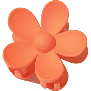 送料無料 ヘアクリップ レディース ヘアアクセサリー 女性 バンスクリップ 花形 フラワーモチーフ 大きめ 髪留め 髪飾り ヘアアレンジ まとめ髪 無地 可愛い おしゃれ マット カラー