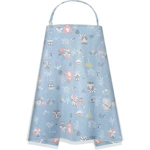 送料無料 授乳ケープ 授乳エプロン カバー 肩紐長さ調節可能 コンパクト 2WAY ベビーカーカバー 日よけ対策 虫よけ お散歩 お出かけ 外出グッズ プリント アニマル 動物 スイカ 王冠 おしゃれ