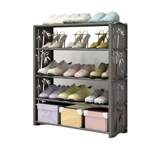 送料無料 シューズラック 5段 7段 靴置き 下駄箱 靴棚 くつ収納 靴収納 防水 汚れにくい プラスチック 大容量 可愛い 星 竹 簡単組み立て 収納家具 収納グッズ 玄関収納 整理 スッキリ