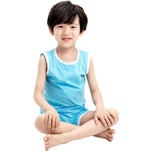 送料無料 ルームウェア 部屋着 パジャマ 上下 セットアップ キッズ 子供服 春夏 薄手 無地 半袖 ノースリーブ 半ズボン 3分丈 寝巻き 寝間着 ナイトウェア トップス Tシャツ タンクトップ プ