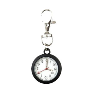 送料無料 ナースウォッチ 懐中時計 逆さ文字盤 逆さ時計 アナログ ナスカン キーホルダー レディース メンズ 生活防水 蓄光 見やすい 小さい 看護師 医療従事者 仕事 男女兼用 可愛い おしゃ