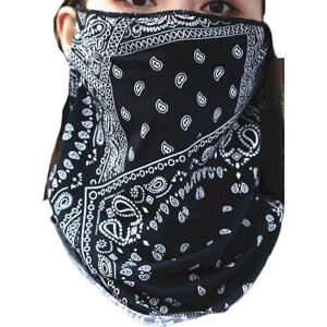 送料無料 フェイスカバー フェイスマスク レディース 女性 婦人 ペイズリー柄 バンダナ柄 UV対策 日焼け防止 紫外線防止 スカーフ マスク シンプル おしゃれ