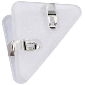 送料無料 コーナークリップ 10個セット 三角クリップ メモクリップ コーナーブックマーク 文房具 事務用品 オフィス用品 書類整理 多機能 90°