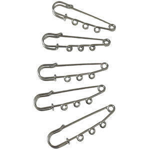 送料無料 カブトピン 安全ピン 5個セット 約5cm アクセサリーパーツ ハンドメイド DIY クラフト 手芸 素材 材料 金具 ストールピン キルトピン ブローチ