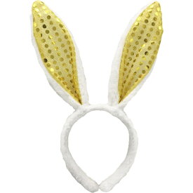 送料無料 うさ耳カチューシャ レディース 女性用 うさぎ ウサギ バニー ふわふわ スパンコール キラキラ コスチューム コスプレ ヘアアクセサリー 仮装 ハロウィン イベント パーティー かわいい