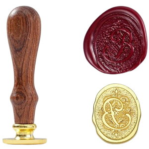 送料無料 シーリングスタンプ ヘッド ハンドル付き イニシャル アルファベット 英字 ロゴ 英語 筆記体 文字 レター ステーショナリー おしゃれ 文房具 英文 シーリングワックス用 封蝋 封か