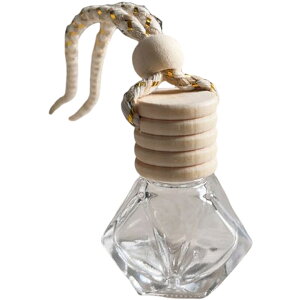 送料無料 車用香水瓶 芳香剤ケース 吊り下げ カーディフューザー瓶 車 アロマディフューザー瓶 容器 車内 詰め替え 香水瓶 アロマボトル 可愛い おしゃれ ミニ 透明 カーアクセサリー