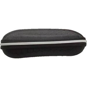 送料無料 メガネケース 眼鏡ケース めがねケース サングラスケース めがね入れ めがね ケース 眼鏡 眼鏡収納 ハード ファスナー開閉式 老眼鏡 携帯 持ち運び ハニカム柄