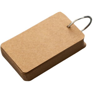 送料無料 単語帳 単語カード 暗記カード メモ帳 紙物雑貨 文房具 文具 勉強道具 リング 50枚組 カラフル ブラウン オフホワイト ピンク カジュアル 可愛い キュート ポップ おしゃれ 宿題 学