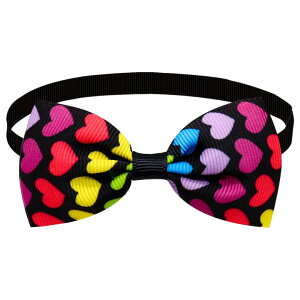 送料無料 ペット用チョーカー 蝶ネクタイ ボウタイ ネックレス ペットアクセサリー 首飾り 犬 猫 リボン チェック ハート 花 星 可愛い