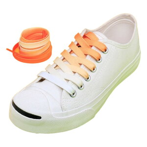 送料無料 靴紐 くつひも 2本セット 1足分 95cm 110cm 120cm 140cm 男女兼用 メンズ レディース グラデーション かわいい かっこいい おしゃれ 交換用 スニーカー シューズ 運動靴