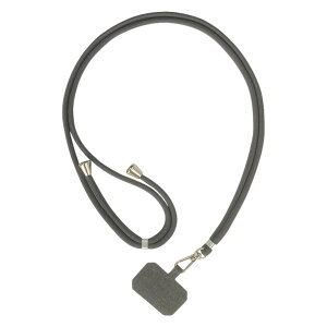 送料無料 スマホネックストラップ ネックストラップ スマホアクセサリー 首掛け 肩掛け 挟むだけ 簡単装着 無地 単色 ブラック ホワイト シンプル iPhone Android アイフォーン アンドロイド 携