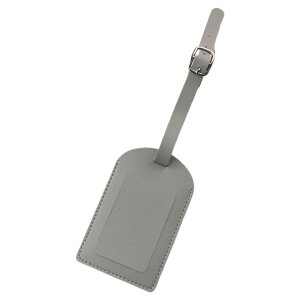 送料無料 ラゲッジタグ ネームタグ 単品 フラップ付 荷物タグ 名札 旅行用品 トラベルグッズ レザー調 目隠し付 ラゲージタグ 無地 シンプル